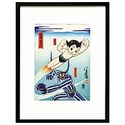 Astro Boy Mighty Atom Ukiyo-e Wood Block Artwork Print